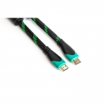 Виде кабель PowerPlant HDMI - HDMI, 1.5m, позолоченные коннекторы, 2.0V, Double ferrites, Highspeed